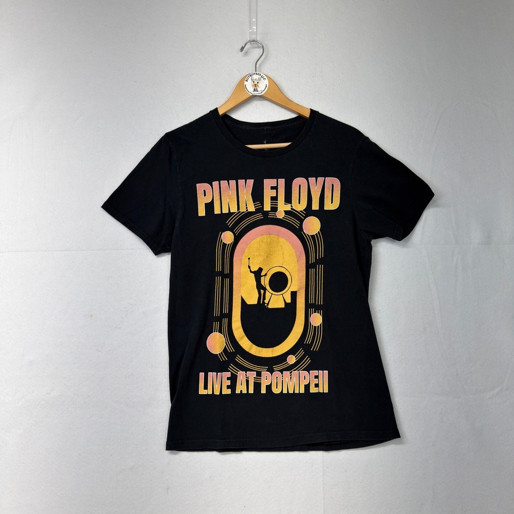 Pink Floyd Live at Pompeii Graphic T Shirt Black Mens Size M‎